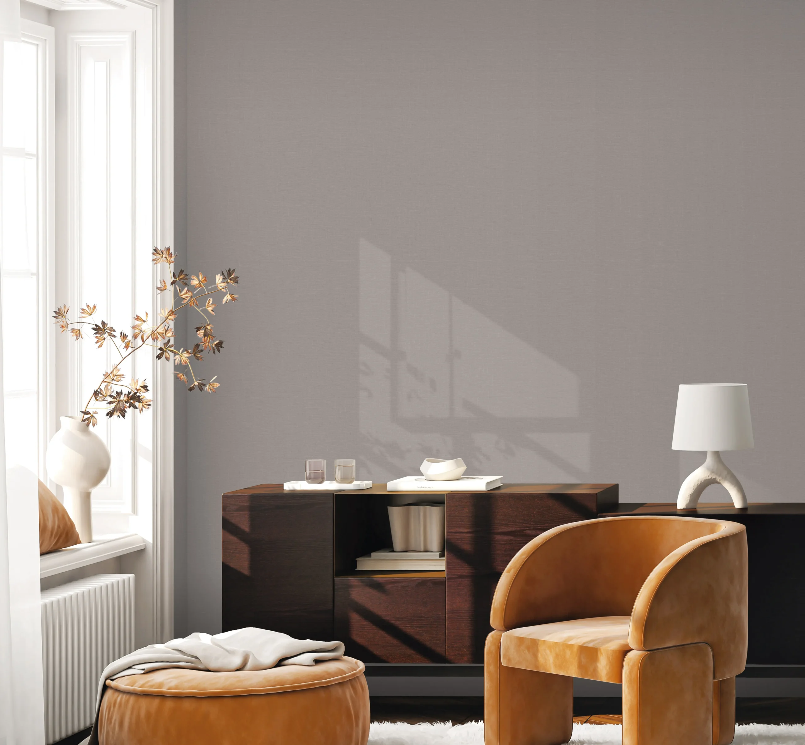 Beige Embossed Wallpaper – Understated Glitter (24205-6)